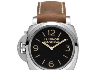 New Luxury Watches for Men in 2020 : Panerai Men’s PAM00557 ‘Luminor 1950 Left-handed 3 Days Acciaio’ Mechanical Hand Wind Brown Leather