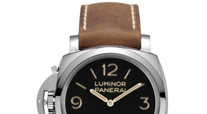 New Luxury Watches for Men in 2020 : Panerai Men’s PAM00557 ‘Luminor 1950 Left-handed 3 Days Acciaio’ Mechanical Hand Wind Brown Leather