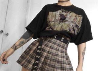 Grunge Outfits : Ana on Instagram: “Outfit 1, 2, 3 or 4?? 🌞🐇👹 All shirts are from the cuties at @nycxparys 🖤🖤 . . . . . #grunge #softgrunge #gothaesthetic #goth…”