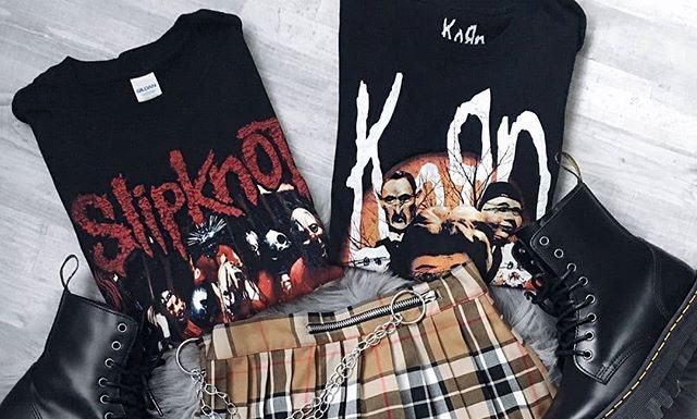 Grunge Outfits : ALTGIRL on Instagram: “Right or left 😌 😍?? . . tag that friend who would really like to have one of those 😘👽 !!! . . Follow @altgirl_ For More Alternative,…”