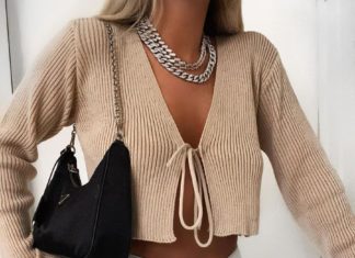 amazon dress code : Sexy Ribbed Tie Front Crop Top T Shirt Long Sleeve