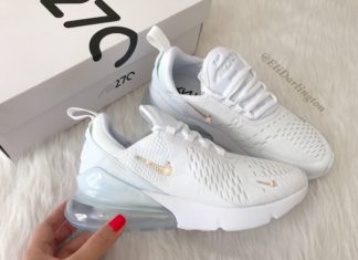 nike air max : Swarovski Bling Nike Air Max 270 Shoes in Rose Gold Swarovski Crystals