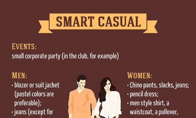smart casual dress code : Guide to Most Basic Dress Code Rules