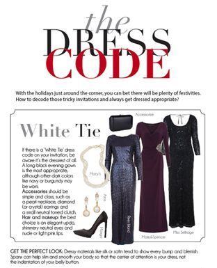 black tie dress code women : 10 Essential And Life Changing Style Charts For Every Woman Right Now – Page 4 of 11 – FashionPro