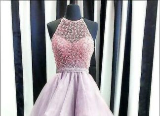 dress up time princess codes : Jewel Asymmetrical Halter Prom Dress, BW94152