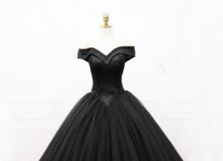 dress up time princess codes : Sweetheart Black Tulle Strapless Dress Off Shoulder Long Prom Gown