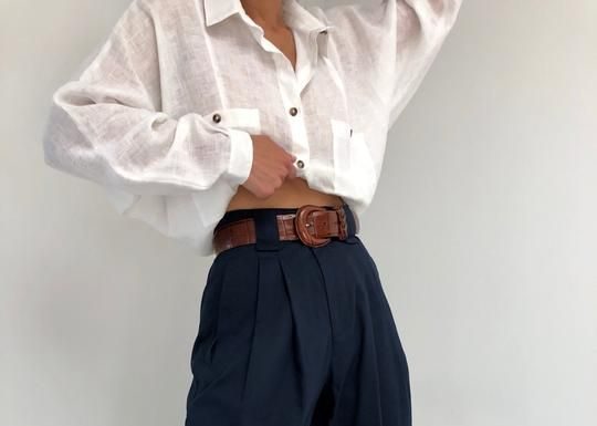 high school dress code : Na Nin Townes Cotton Trouser / Available in Multiple Colors – XS / Onyx