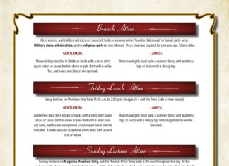 magic castle dress code : Dresscode | The Academy of Magical Arts