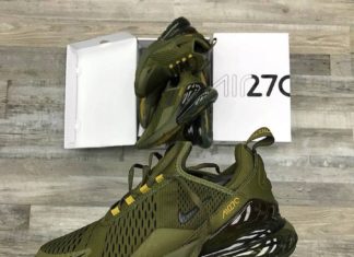 new nike air max : Nike Air Max 270 ‘Triple Olive Canvas Golden Mass’