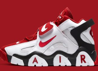 nike air barrage mid : Nike Air Barrage Mid University Red Available Now | DailySole