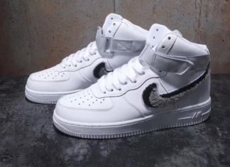 nike air force 1 07 lv8 : Nike Air Force 1 High ’07 LV8 (Chenille Swoosh)