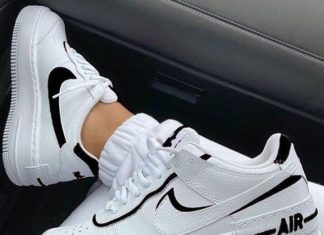 nike air force 1 black : Nike Air Force 1 Black X White Customized