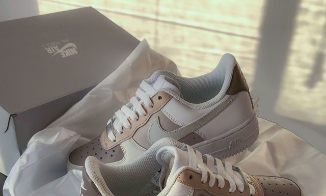 nike air force 1 custom : Soft Earth Tones – Air Force 1’s