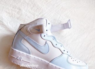 nike air force 1 high : Baby blue air force 1 mid / 5- 8.5 in us size available/