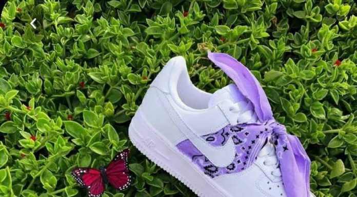 nike air force 1 kids : Custom Bandana Baby Nike Air Force 1