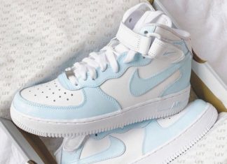 nike air force 1 mid : Custom air force 1 sneakers