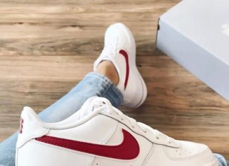 nike air force 1 red : Behind The Scenes By af1sneakers