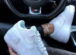 nike air force 1 white : WMNS AIR FORCE 1 SHADOW ‘TRIPLE WHITE’