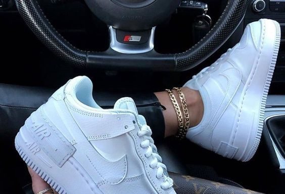 nike air force 1 white : WMNS AIR FORCE 1 SHADOW ‘TRIPLE WHITE’