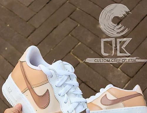 nike air force custom : Custom Nike Air Force 1 Low (Toffee Takeover)