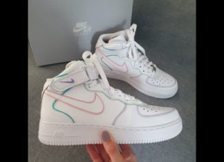 nike air force high tops : Nike Air Force Mid ‘Icecream light’. Size W 8,5 – 12 US. | THE CUSTOM MOVEMENT