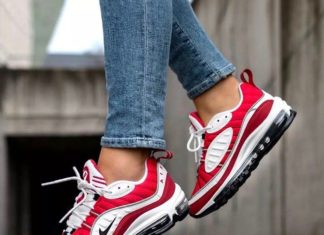 nike air max 98 : Nike Air Max 98 White Gym Red » Petagadget