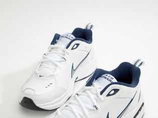 nike air monarch : Nike Air Monarch Trainers In White 415445-102 | ASOS
