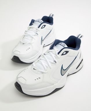 nike air monarch : Nike Air Monarch Trainers In White 415445-102 | ASOS