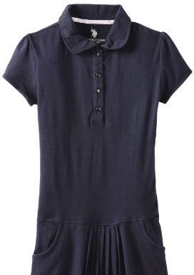 publix dress code : Amazon.com: U.S. Polo Association School Uniform Big Girls’ Button Dress with Fr…