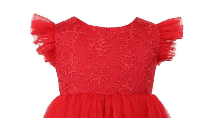 red dress discount code : Baby Girl’s Red Tulle Dress