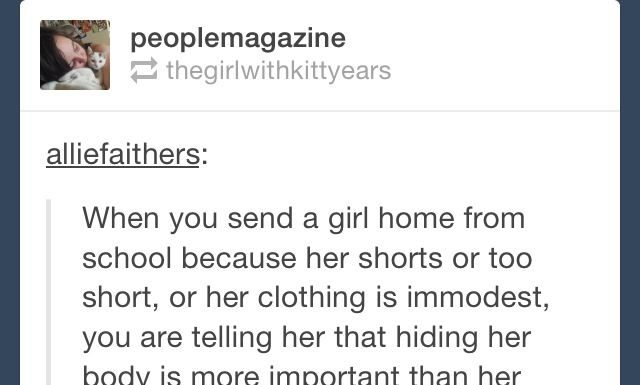 school dress code : The Moment I Was Taught My Body Wasn’t My Own