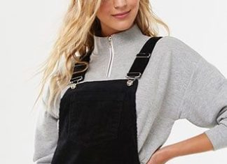 starbucks dress code 2021 : Corduroy Overall Dress