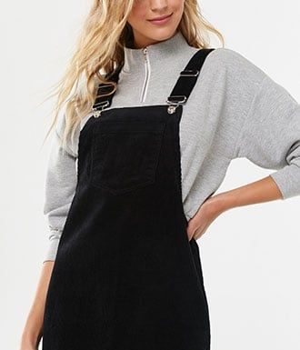 starbucks dress code 2021 : Corduroy Overall Dress