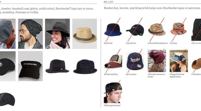 starbucks dress code : Fedoras? Yes. Bright plaids? No. The meaning of Starbucks’ new employee dress code