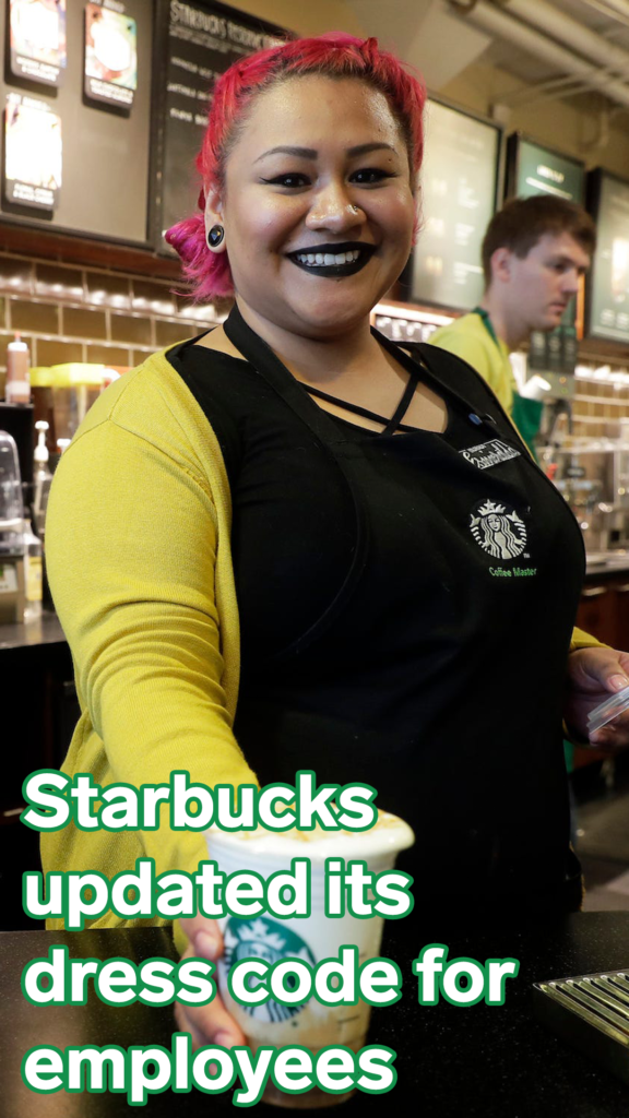 Starbucks Employee Dress Code Starbucks Baristas Are Celebrating As