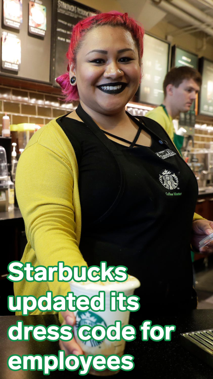 starbucks employee dress code Starbucks baristas are celebrating as