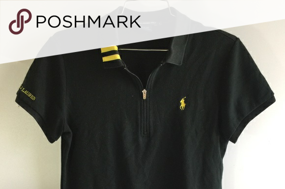 top golf dress code : Polo Ralph Lauren golf top shirt rugby stripe