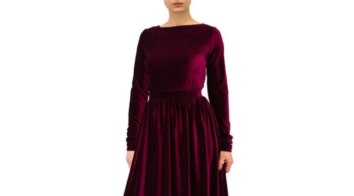 red dress coupon code : Victorian steampunk dress, VELVET red dress, burgundy maxi dress/ Long sleeve dress/ Red dress plus size/ Long velvet dress/ modest dress