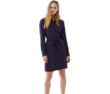 walmart dress code : Free Assembly Women’s Button-Down Shirtdress