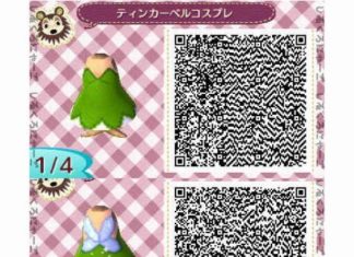 acnl dress qr codes : Motif #541 “La fée Clochette”