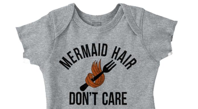dress code definitions : Mermaid Hair Romper Bodysuit – Heather / 24M