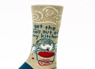 hells kitchen dress code : Get The Hell Out of My Kitchen Women’s Crew Socks in Grey