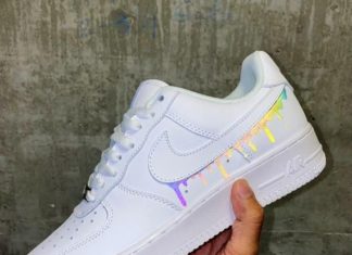 nike air force 1 black and white : Nike Air Force 1 Drippy | Etsy