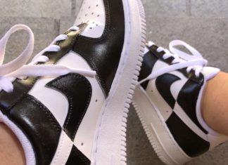 nike air force 1 black and white : Nike Shoes | Custom Air Force 1 | Color: Black/White | Size: Various