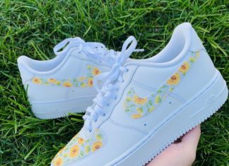 nike air force 1 womens white : Sunflower Air Foce 1