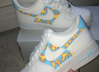 nike air force 1s : Custom Nike Air Force 1s – Golf Wang Edition… – Depop