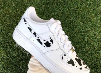 nike air force custom : Nike air force 1 – custom sneakers – cow print – custom hand painted – animal sneakers – art – custo