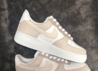 nike air force one : Nike Shoes | Brown Color Block Air Force Ones | Color: Cream/Tan | Size: Various