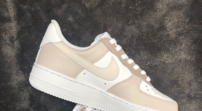nike air force one : Nike Shoes | Brown Color Block Air Force Ones | Color: Cream/Tan | Size: Various