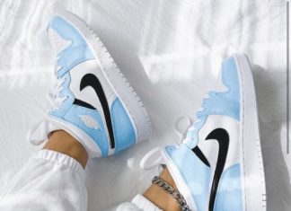 nike air force one men : JORDAN 1 BABY BLUE